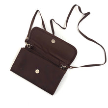 Load image into Gallery viewer, Mayan Artisan Leather Clutch Purse with Huipil Fabric Body No. 9