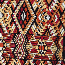 Load image into Gallery viewer, (Concealed Carry) Cross Body Genuine Leather Hand Crafted Mayan Artisan Bag Brown Mayan huipil fabric body No. 25