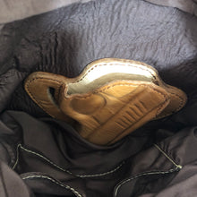 Load image into Gallery viewer, (Concealed Carry) Cross Body Genuine Leather Hand Crafted Mayan Artisan Bag Brown Mayan huipil fabric body No. 25