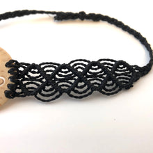 Load image into Gallery viewer, Love Good Always Coconut Shell Bracelet Mayan Lace Black Band