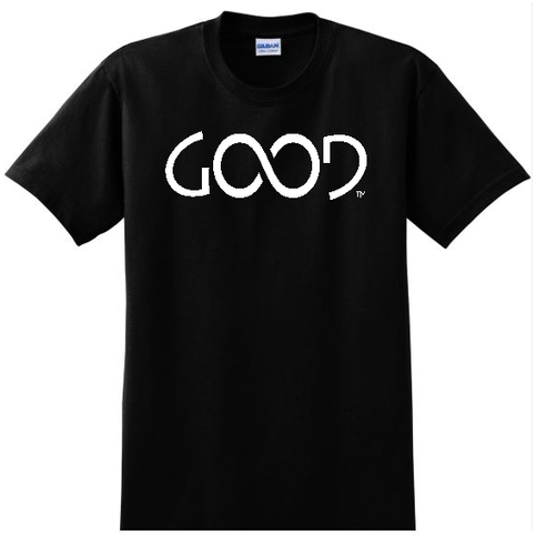 Good Always White Logo (Black Shirt)