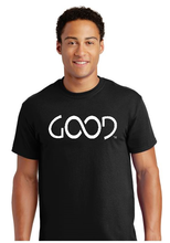 Load image into Gallery viewer, Good Always White Logo (Black Shirt)