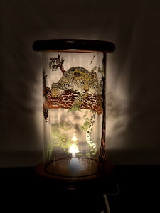 Relojes De Jaguar Hand-Painted Mayan 360 Lantern