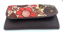 Load image into Gallery viewer, Mayan Artisan Leather Clutch Purse with Huipil Fabric Body No. 6