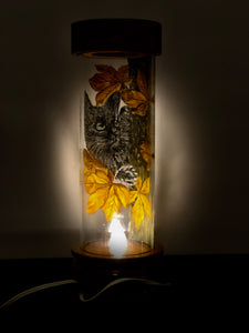 Feline Clandestino Hand-Painted Mayan 360 Lantern
