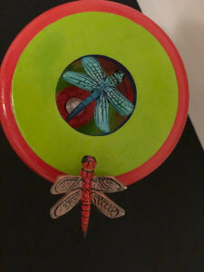Arroyo De Dragonfly Hand-Painted Mayan 360 Lantern